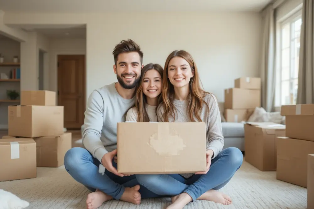 A family check boxes for interstate moving