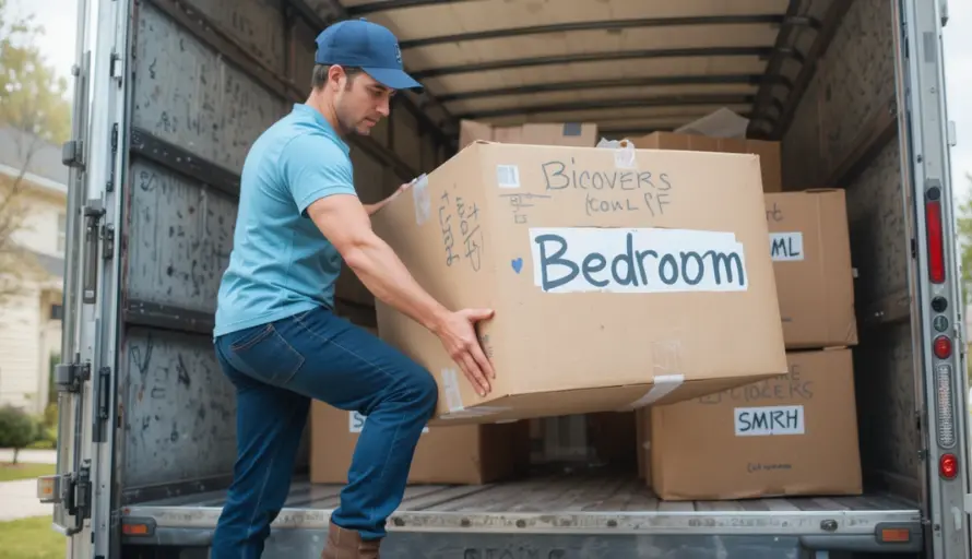 A man pick box for long distance move