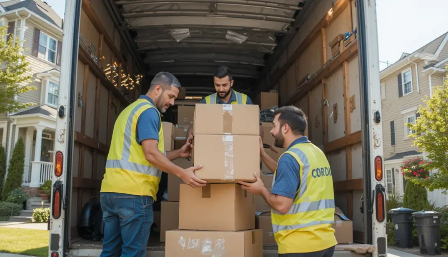 Moving team start loading