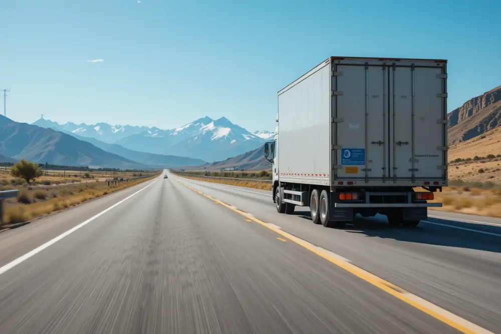 Truck going for interstate moving