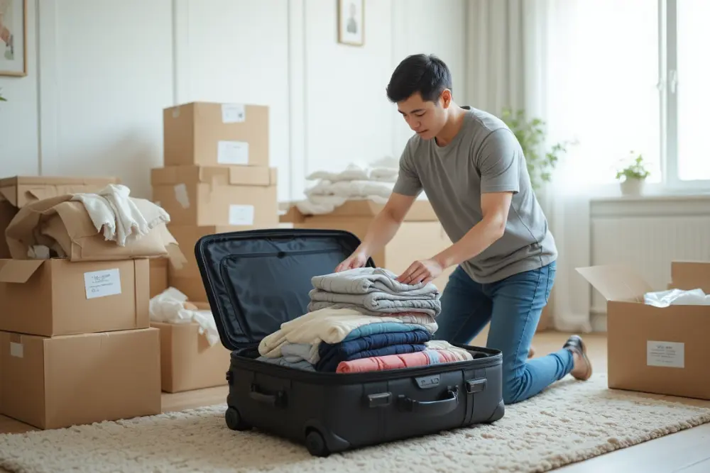 Best way to pack clothes for moving
