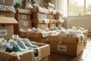 How to pack shoes for a long distance move