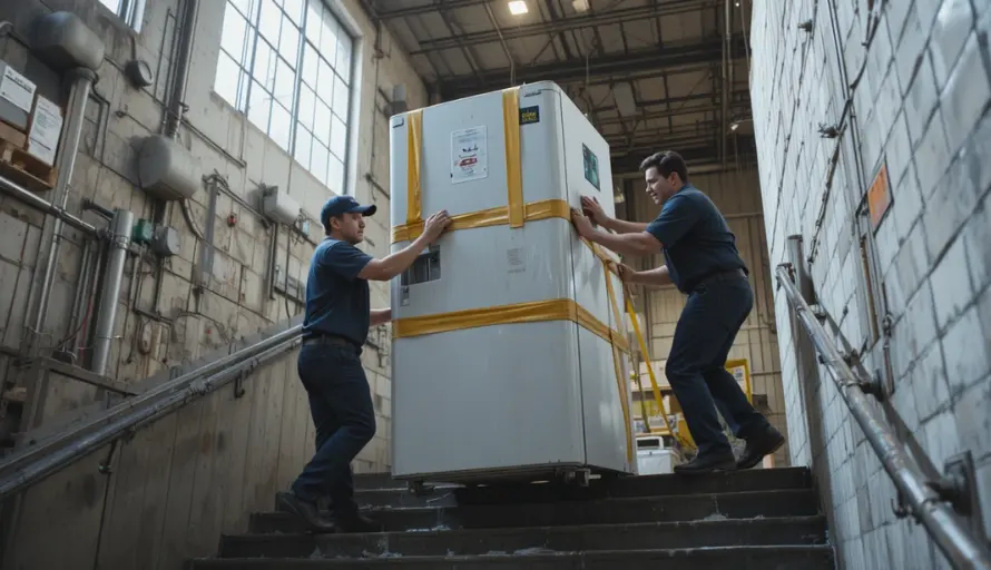 Moving team loading elliptical