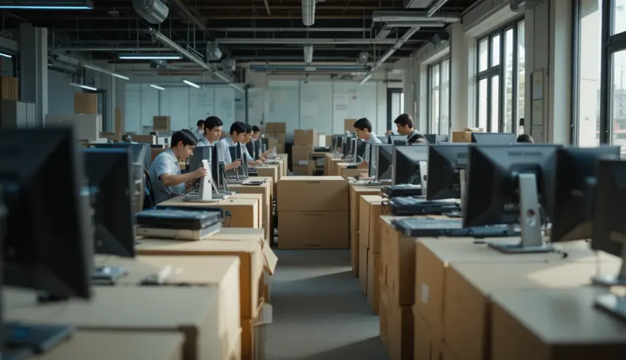 Office moving packing