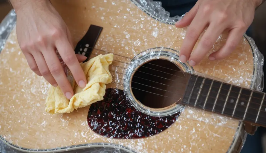 Packing guitar for moving