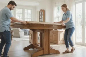 How to lift a dining table – stress free moving